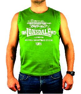 Lonsdale Майка (Футболка без рукавов) Логотип на груди Зеленый