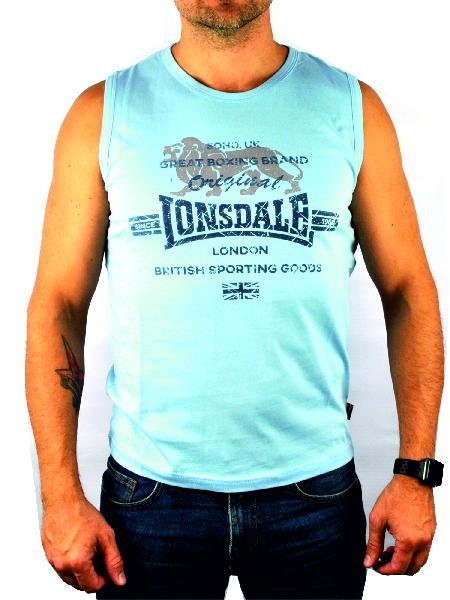 Lonsdale Майка (Футболка без рукавов) Логотип на груди Голубой