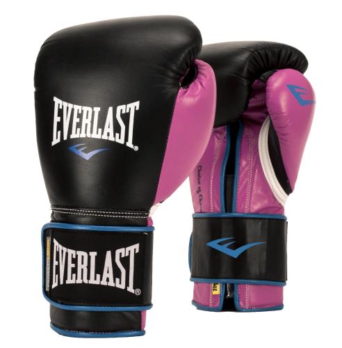 Everlast Боксерские перчатки Powerlock PU Черный с розовым