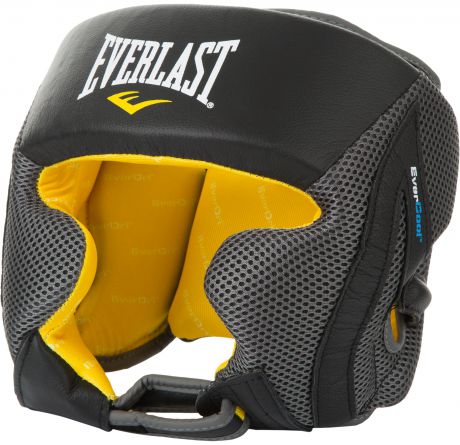 Everlast Шлем защита щек EverCool /Серый с черным/Кожа
