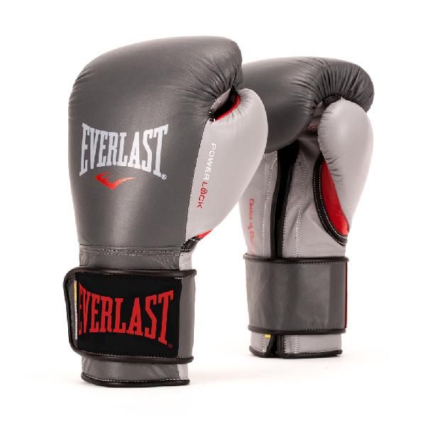 Everlast Боксерские Тренировочные перчатки  Powerlock Серый с красным